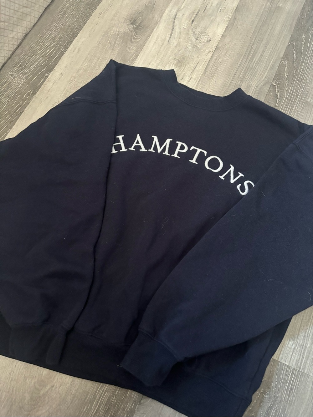 Hamptons Navy Crewneck Sweatshirt